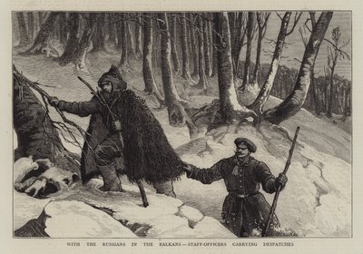 随着俄罗斯人在巴尔干半岛，工作人员携带着派遣 作者 塞缪尔·埃德蒙·沃勒